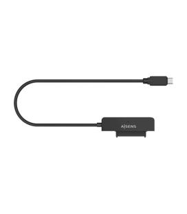 AISENS Adaptador SATA a USB-C USB3.0/USB3.1 Gen1 para Discos Duros 2.5″, Negro