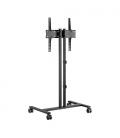 AISENS Soporte de Suelo ECO con Rueda para Monitor/Tv 35Kg de 32-55, Negro