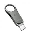 Silicon Power Mobile C80 unidad flash USB 128 GB USB Type-A / USB Type-C 3.2 Gen 1 (3.1 Gen 1) Titanio