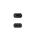 Nanocable Cable Prolongador USB-C 3.2 Gen2x2 20Gbps 3A, 4K/60Hz, USB-C/M-USB-C/H, Negro, 0.5 m