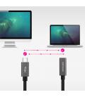 Nanocable Cable Prolongador USB-C 3.2 Gen2x2 20Gbps 3A, 4K/60Hz, USB-C/M-USB-C/H, Negro, 0.5 m