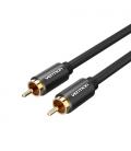 Vention Cable Estéreo VAB-R09-B100/ RCA Macho - RCA Macho/ 1m/ Negro