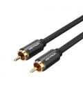 Vention Cable Estéreo VAB-R09-B100/ RCA Macho - RCA Macho/ 1m/ Negro