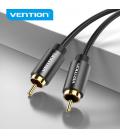 Vention Cable Estéreo VAB-R09-B100/ RCA Macho - RCA Macho/ 1m/ Negro