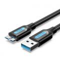 Vention Cable USB 3.0 COPBF/ USB Macho - MicroUSB Macho/ 1m/ Negro