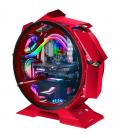 Caja gaming torre circular mars gaming mcorb/ rojo