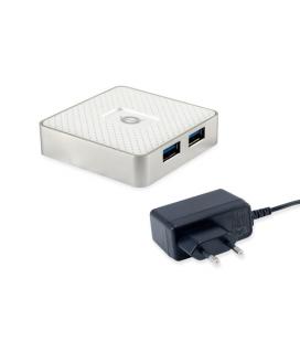 Conceptronic HUBBIES03W hub de interfaz USB 3.2 Gen 1 (3.1 Gen 1) Micro-B 5000 Mbit/s Blanco