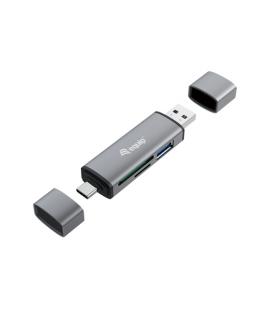 Equip 245460 lector de tarjeta USB 3.2 Gen 1 (3.1 Gen 1) Type-A/Type-C Gris