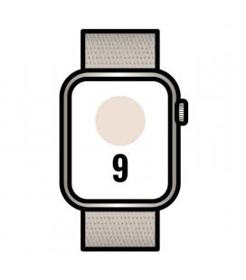 Apple watch series 9/ gps/ cellular/ 45mm/ caja de aluminio blanco estrella/ correa deportiva loop blanco estrella