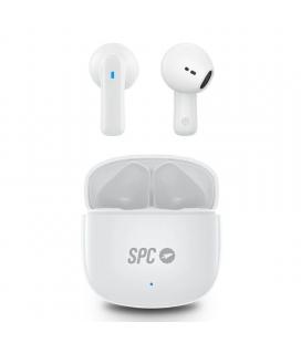 Auriculares bluetooth spc zion 2 play con estuche de carga/ autonomía 7h/ stick corto 30mm/ blancos