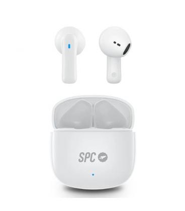 Auriculares bluetooth spc zion 2 play con estuche de carga/ autonomía 7h/ stick corto 30mm/ blancos