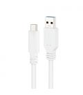 Nanocable Cable USB 3.1, Gen2 10 Gbps 3A, tipo USB-C/M-A/M, Blanco, 0.5 m