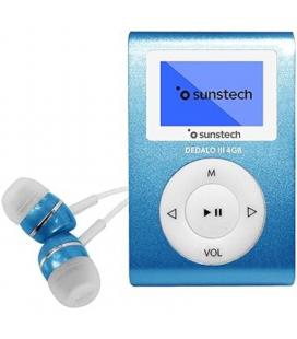 Reproductor mp3 sunstech dedalo iii/ 4gb/ radio fm/ azul