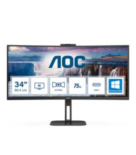 AOC V5 CU34V5CW LED display 86,4 cm (34") 3440 x 1440 Pixeles Wide Quad HD Negro