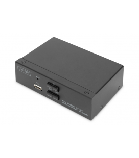 KVM DIGITUS DS-12870 2 PUERTOS HDMI-USB-AUDIO-HUB 2.0