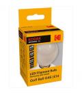 Bombilla led kodak filamento opalo esferica g45 - e14 - 420lm - calido 3000k - 4w=40w - no regulable