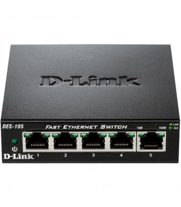 Switch 5 puertos 10 - 100 fast ethernet d - link