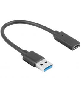 Adaptador USB A a USB C Lanberg AD-UC-UA-03 0.15m USB 3.2 Gen 1 5Gbps Negro