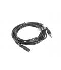 Cable estereo lanberg jack 3.5 mm macho - jack 3.5mm hembra 3m negro