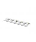 Patch panel lanberg cat.6 utp 24 puertos 0.5u rack 19 gris
