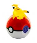 Lampara led despertador reloj teknofun madcow entertainment pokemon pikachu durmiendo en pokeball