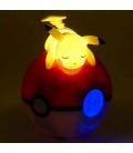 Lampara led despertador reloj teknofun madcow entertainment pokemon pikachu durmiendo en pokeball