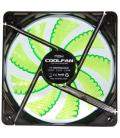 Ventilador caja nox cool fan led 120mm negro led verde