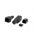 Conector lanberg rj45 cat 6 utp plug 8p8c tool - less