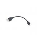 Cable usb lanberg micro m a usb tipo a f 2.0 otg negro 15cm oem