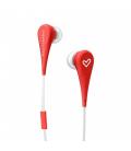 Auriculares micro energy sistem style 1+ rojo in - ear - microfono - control voz - cable plano