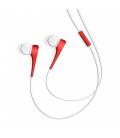 Auriculares micro energy sistem style 1+ rojo in - ear - microfono - control voz - cable plano