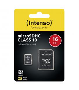 Intenso 3413470 Micro SD clase 10 16GB + Adapt SD