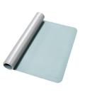 Phoenix matepad alfrombrilla pu 80 x 40 cm antideslizante impermeable materíal simil cuero azul - gris