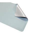 Phoenix matepad alfrombrilla pu 80 x 40 cm antideslizante impermeable materíal simil cuero azul - gris