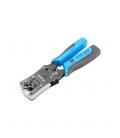 Crimpadora lanberg universal nt - 0203 rj45 - rj11 - rj12 con comprobador de cables