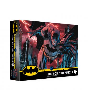 Puzle 100 efecto 3d batman ciudad universo dc