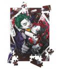 Puzle 100 efecto 3d joker y harley quinn manga universo dc