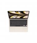 Portatil apple macbook air 13 mba 2022 startlight m2 tid - chip m2 8c - 8gb - ssd 512gb - gpu 10c - 13.6pulgadas mly23y - a