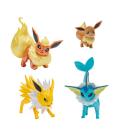 Figura jazwares pokemon multievolution eevee pack 4