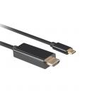 Cable usb tipo c a hdmi 4k lanberg 3m - macho - macho - negro