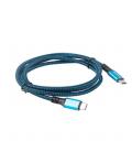 Cable usb tipo c lanberg 1.2m - macho - macho - negro - azul