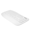 Phoenix k201 teclado ergonómico inalámbrico 2.4ghz blanco