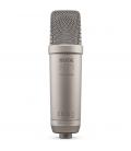 Microfono estudio rode nt1 5th gen silver usb - c - xlr - jfet - capsula 1 - side - plateado