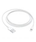 Cable original apple iphone usb tipo a a lightning 1m - macho - macho - blanco