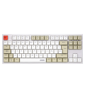 Teclado gaming royal pbt mecanico blanco