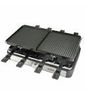 Plancha de asar bourgini gourmette raclette grill plus 1400w 8 personas 23x42cm