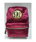 Mochila casual terciopelo cerdá harry potter anden 9 3 - 4 burdeos 40 cm