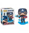 Funko pop marvel los vengadores endgame capitan america con escudo roto & mjolnir 45137