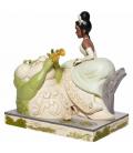 Figura enesco disney la princesa tiana y el sapo tiana con cocodrilo