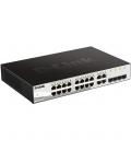 Switch d - link 20 puertos gestionable 16 gigabit ethernet 10 - 100 - 100 4 sfp